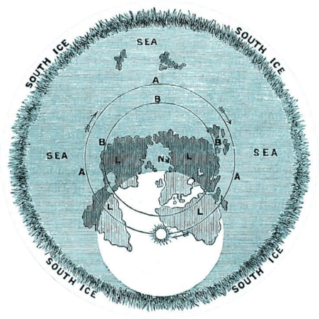 Rowbotham's Flat Earth Map of the World