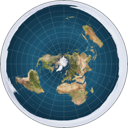 earth map flat labeled