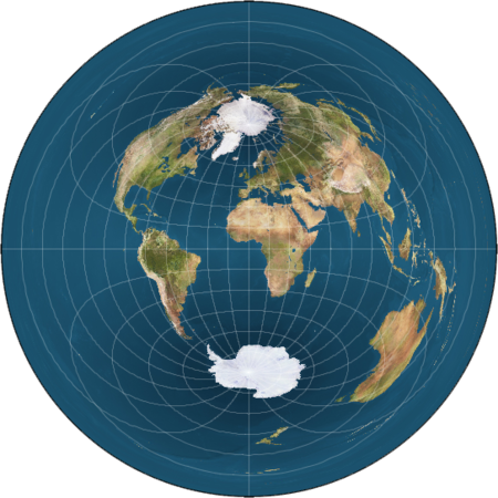 Monopole Flat Earth Map